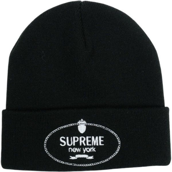 Size フリー SUPREME シュプリーム 24AW Crest Beanie Black ビーニー 黒 品-非常に良い 20826895