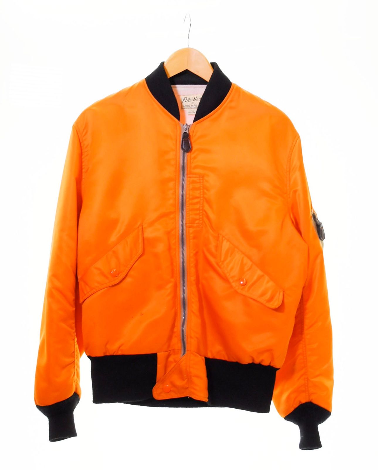 バズリクソンズ BUZZ RICKSON'S type ORANGE L-2B FLITE WEAR BR15126 ジャケット 無地 オレンジ Lサイズ 103MT-640