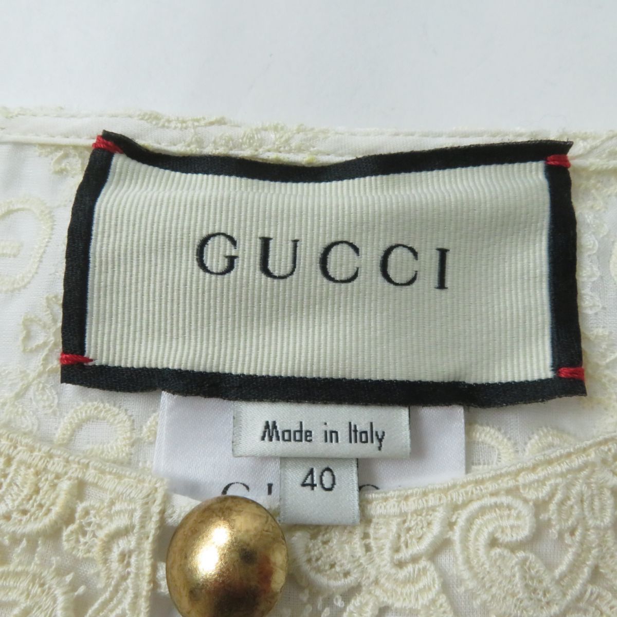 極美品☆正規品 GUCCI グッチ 627307 GG柄 総刺繍 半袖 膝丈