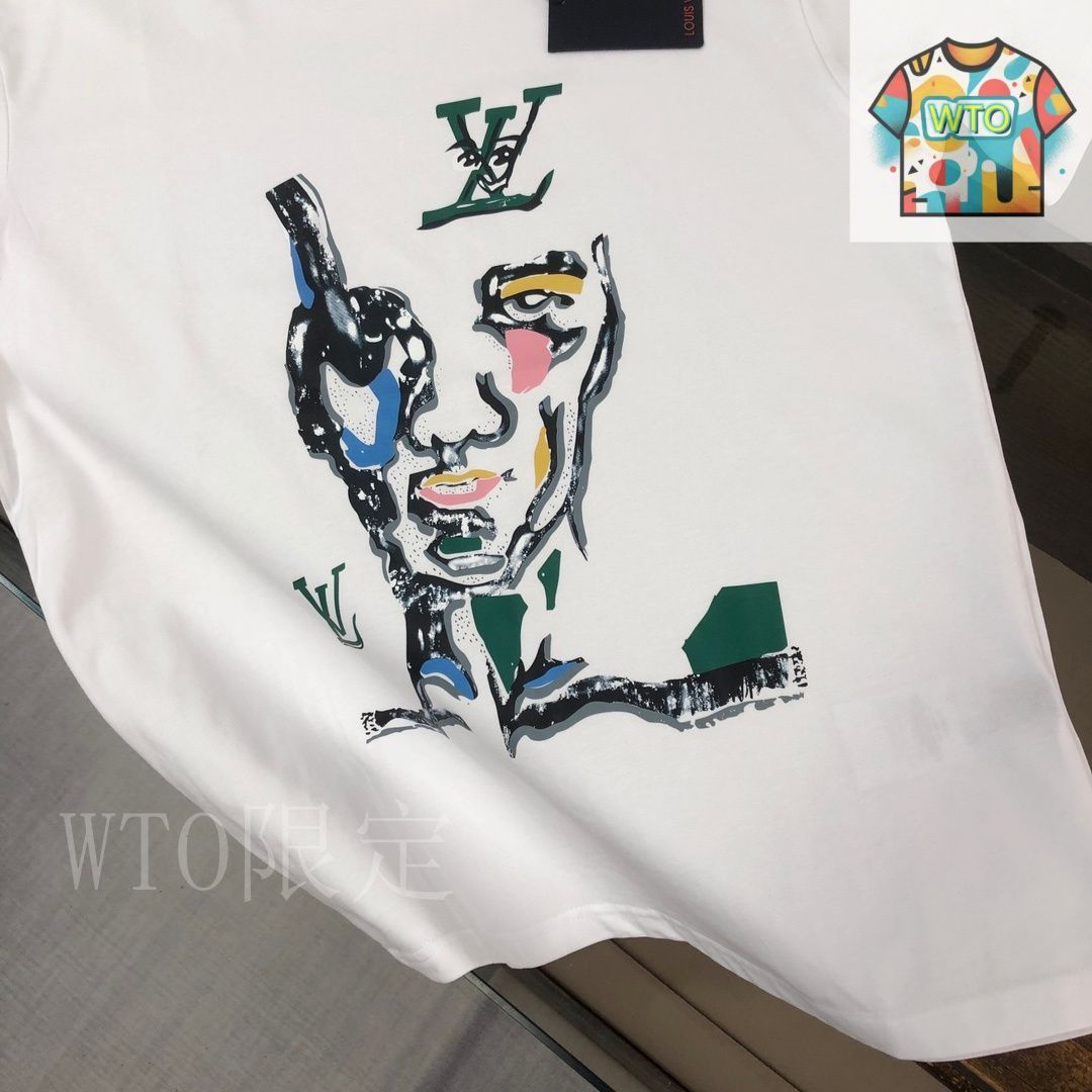 今日特価】Louis Vuitton 2025 ロゴプリント ルーズフィット
