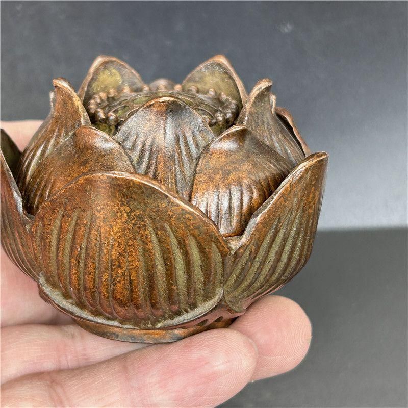 蓮の花 香炉 茶道具 香道具 現代工芸品 美術品 置物