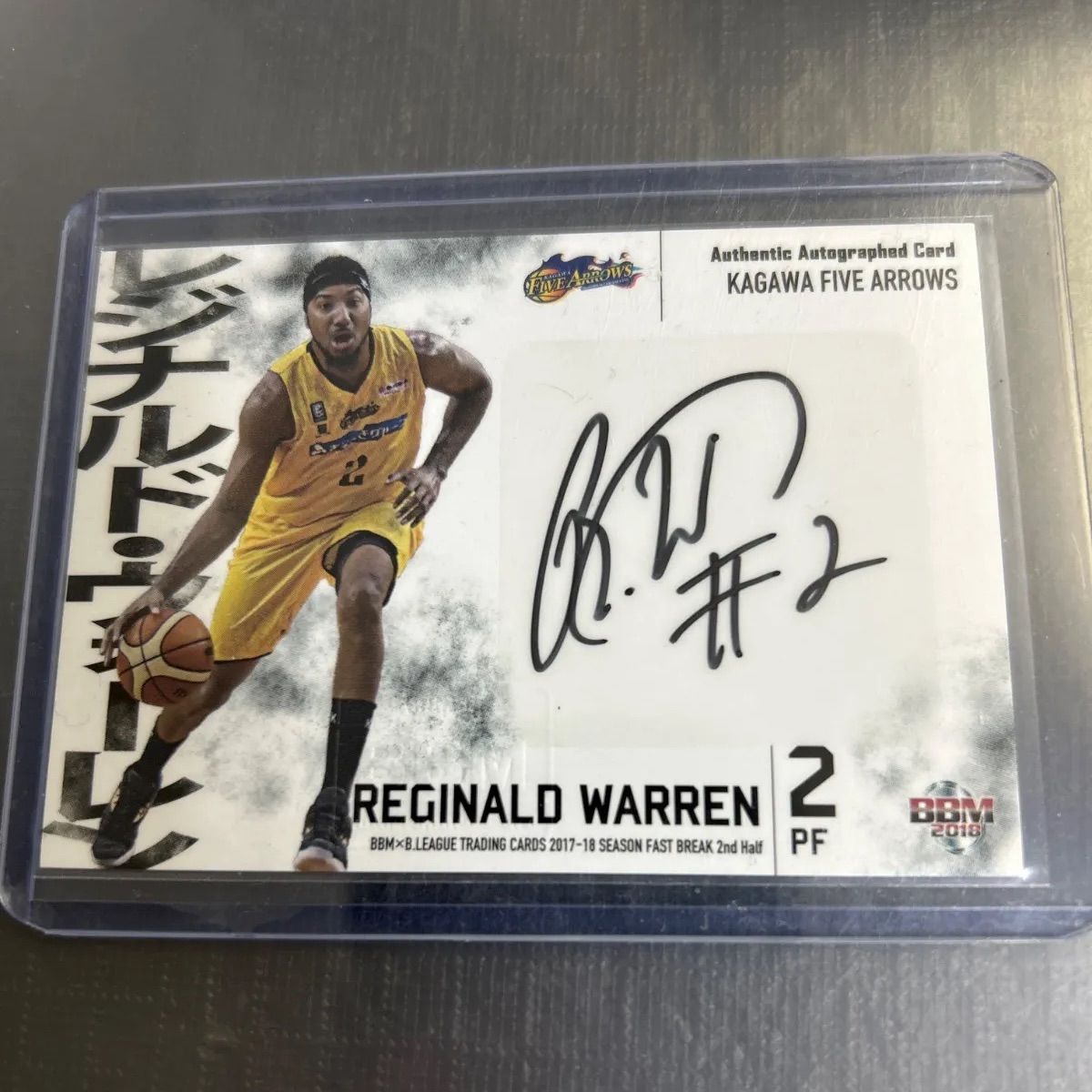 BBM 2020 B League Fast Break 2nd Half レジナルドカウォーレン 直筆 