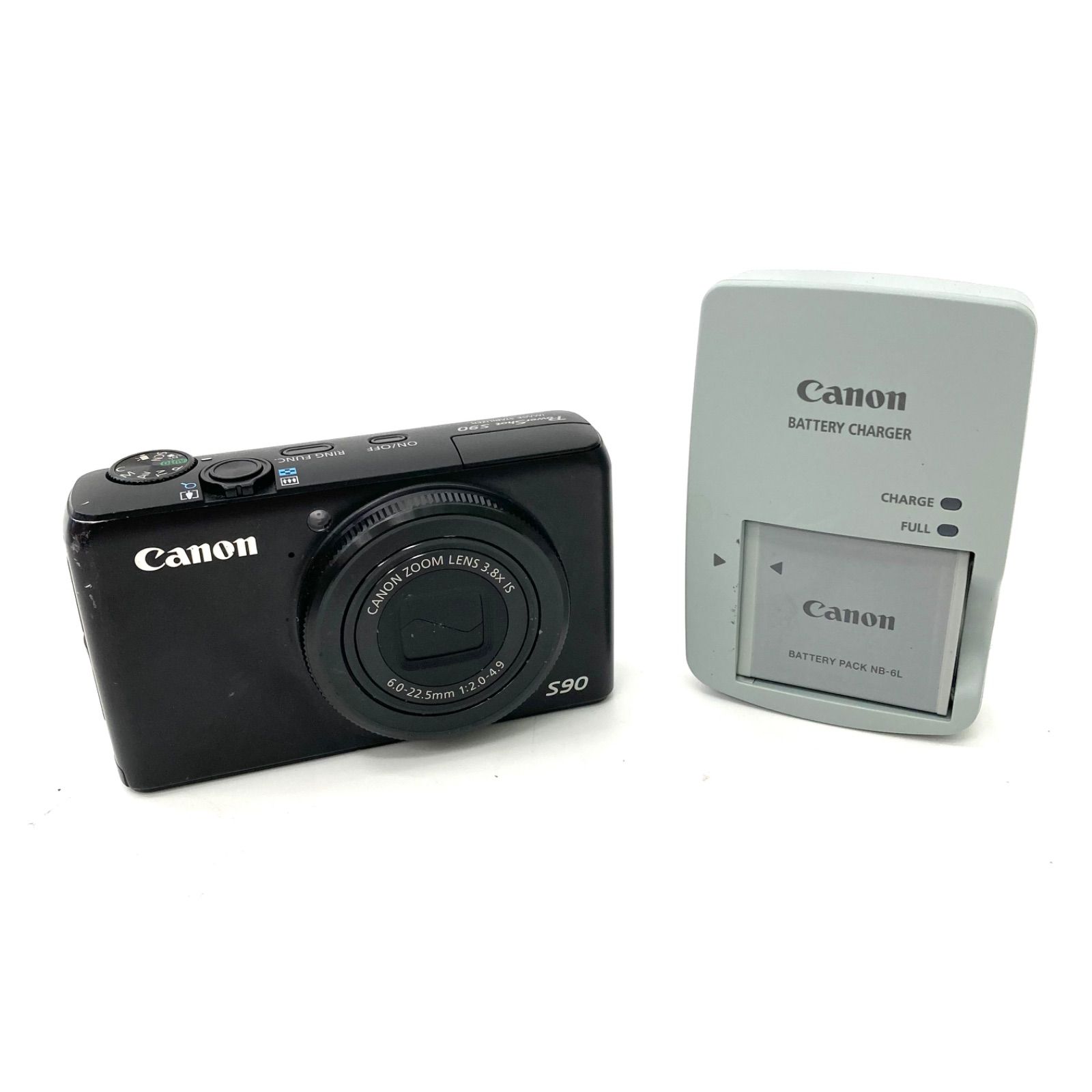 キヤノン パワーショット PowerShot S90 バッテリーと充電器、カメラ