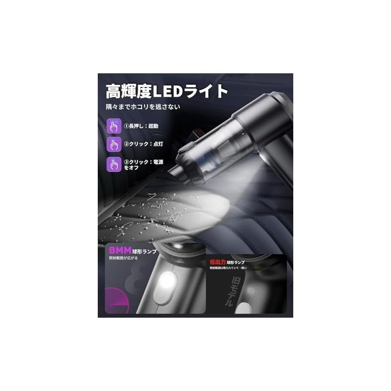 ハンディクリーナー コードレス 26000Pa 吸引力強化 車用掃除機 【吹き飛ぶ/吸い込む/空気抜き】多機能 ハンディ Ty 【2024新登場】ハンディクリーナー  多機能 車用掃除機 コードレス 13000Pa 強力吸引力 BeeTool【吹き飛ぶ/吸い込む/空気入れ/空気抜き】ハンディ掃除 ... 【新登場】ハンディクリーナー コードレス 26000Pa 吸引力強化 車用掃除機 【吹き飛ぶ/吸い込む/空気抜き】多機能 ハンディ