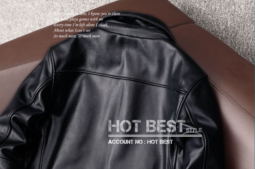 上質 メンズ レザー ジャケット カウハイド 牛革 30年代スタイル