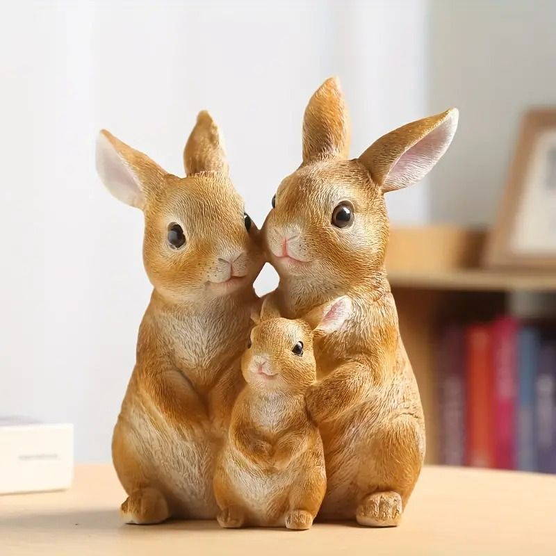 オルゴナイト　フラワー☆ラビット1　うさぎ置物　インテリア オルゴナイト フラワー☆ラビット1 うさぎ置物 インテリア