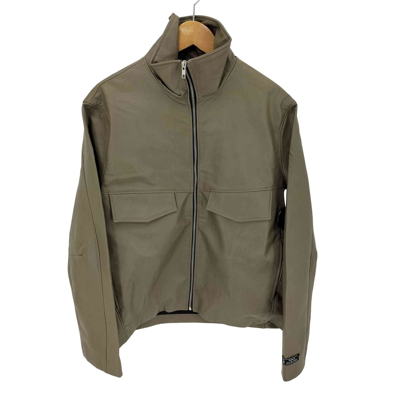 ユーズドフルギ 古着 DIEMONDE ハイネック レザージップブルゾン メンズ import M