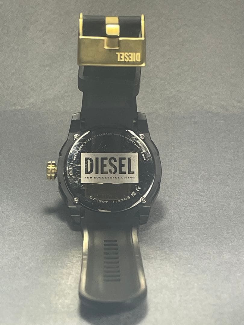 DIESEL ディーゼル DOUBLE UP ダブルアップ DZ-1997 文字盤 ブラック 