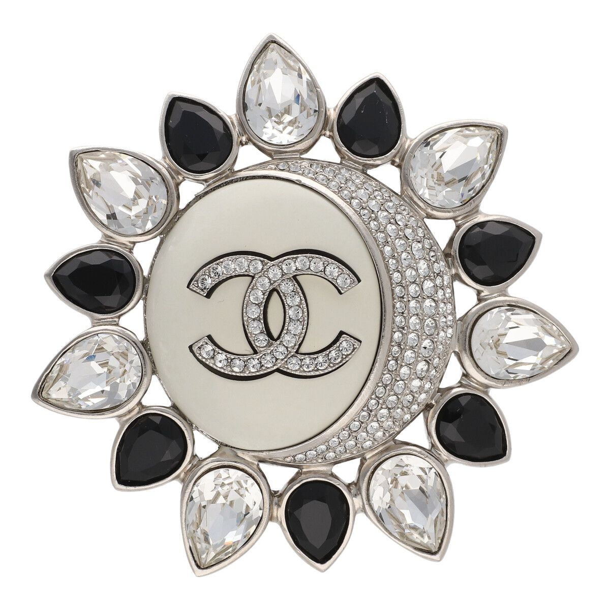 中古】 CHANEL シャネル ラインストーン ココマーク ブローチ 中古】 CHANEL シャネル ラインストーン ココマーク ブローチ