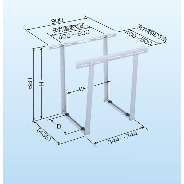 晴れる日 新品・7営業日以内発送】日晴金属 C-DZG クーラーキャッチャー 天井吊用