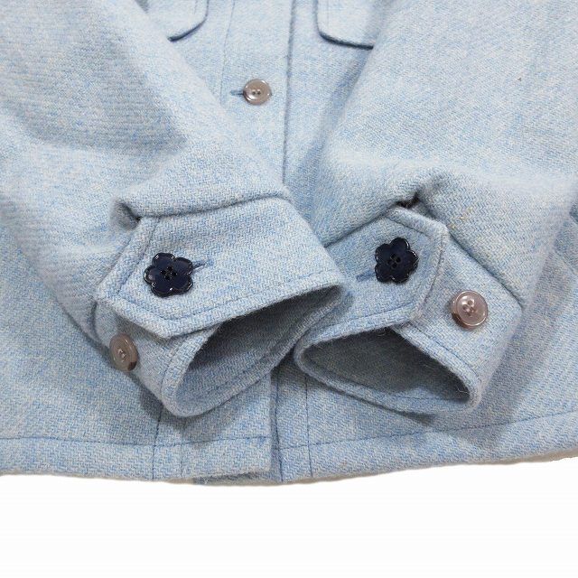 ケンゾー KENZO WOOL OVERSHIRT ウール オーバーシャツ ツイード