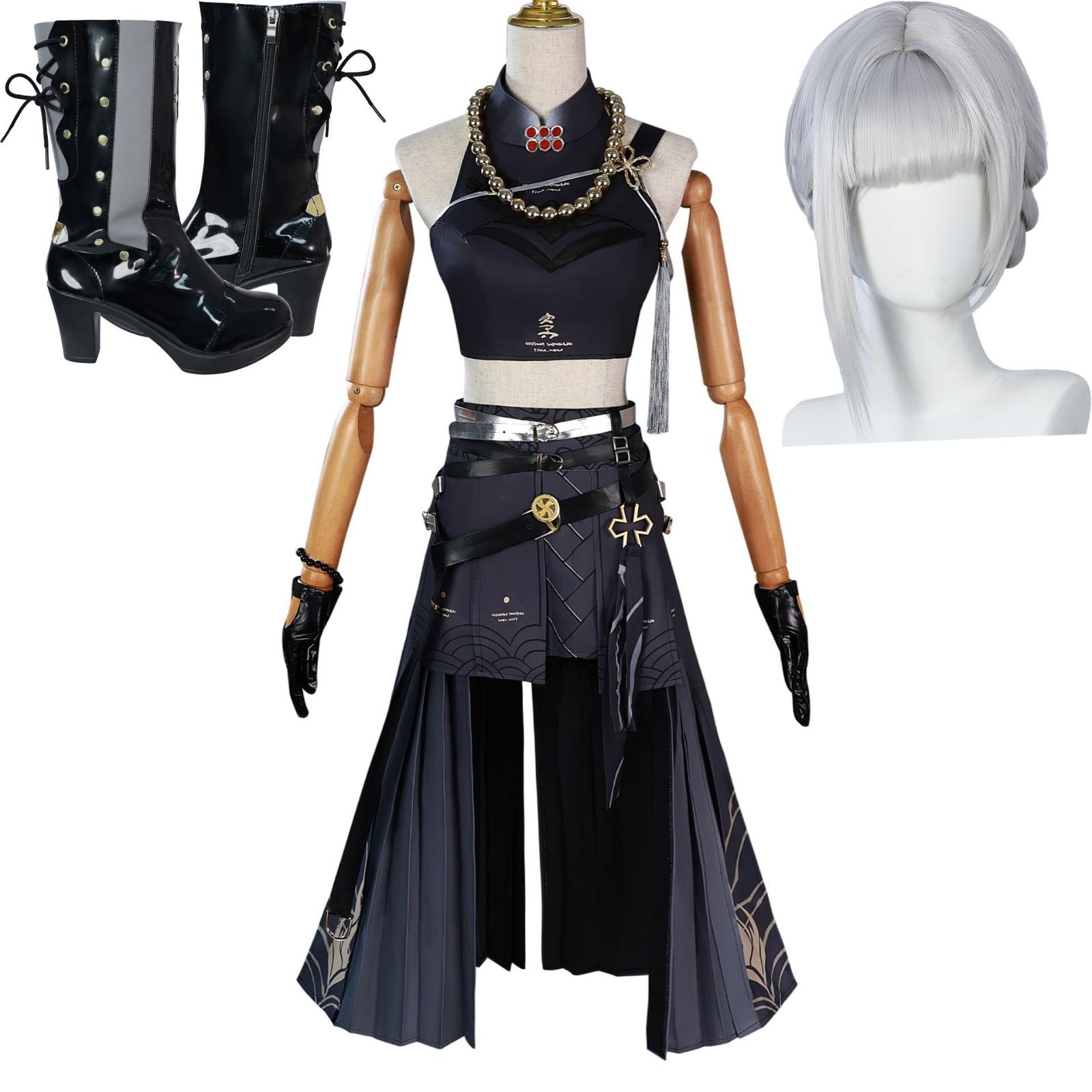 鳴潮 コスプレ衣装 ウイッグ 靴付き コスチューム 舞台装 パーティー 大人 仮装 撮影 cosplay クリス