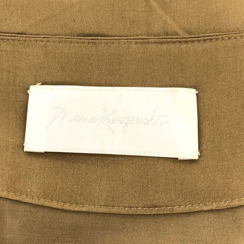 Mame Kurogouchi / マメクロゴウチ | 2018SS | ベルスリーブ シルクシャツ | 2 | ブラウン | レディース Mame Kurogouchi / マメクロゴウチ | 2018SS | ベルスリーブ