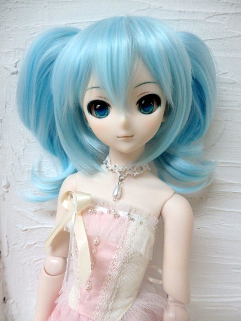 耐熱ドールウィッグ【ひめかずら】スウィートツーテール ソーダ L