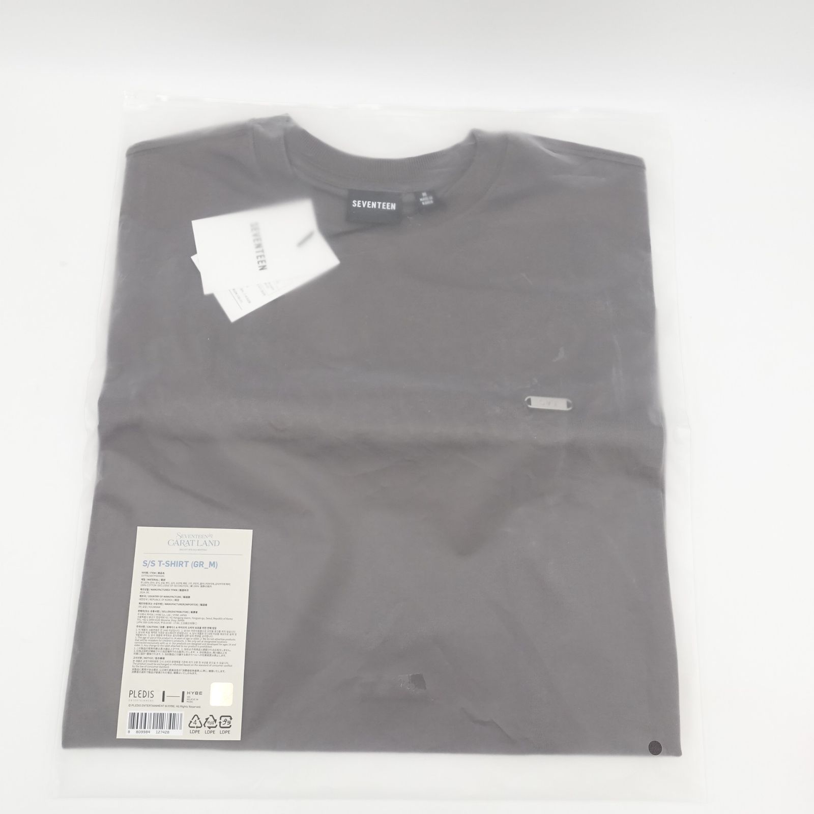 SEVENTEEN 24 CARAT LAND Tシャツ GRAY Mサイズ 未開封 2024 SVT