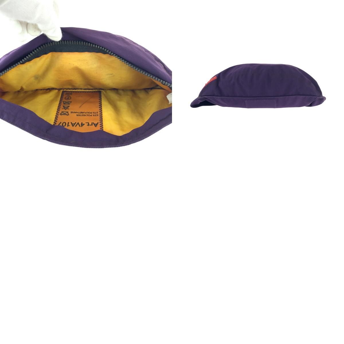 PRADA プラダ プラダスポーツ ロゴ パープル グレー シルバー金具  