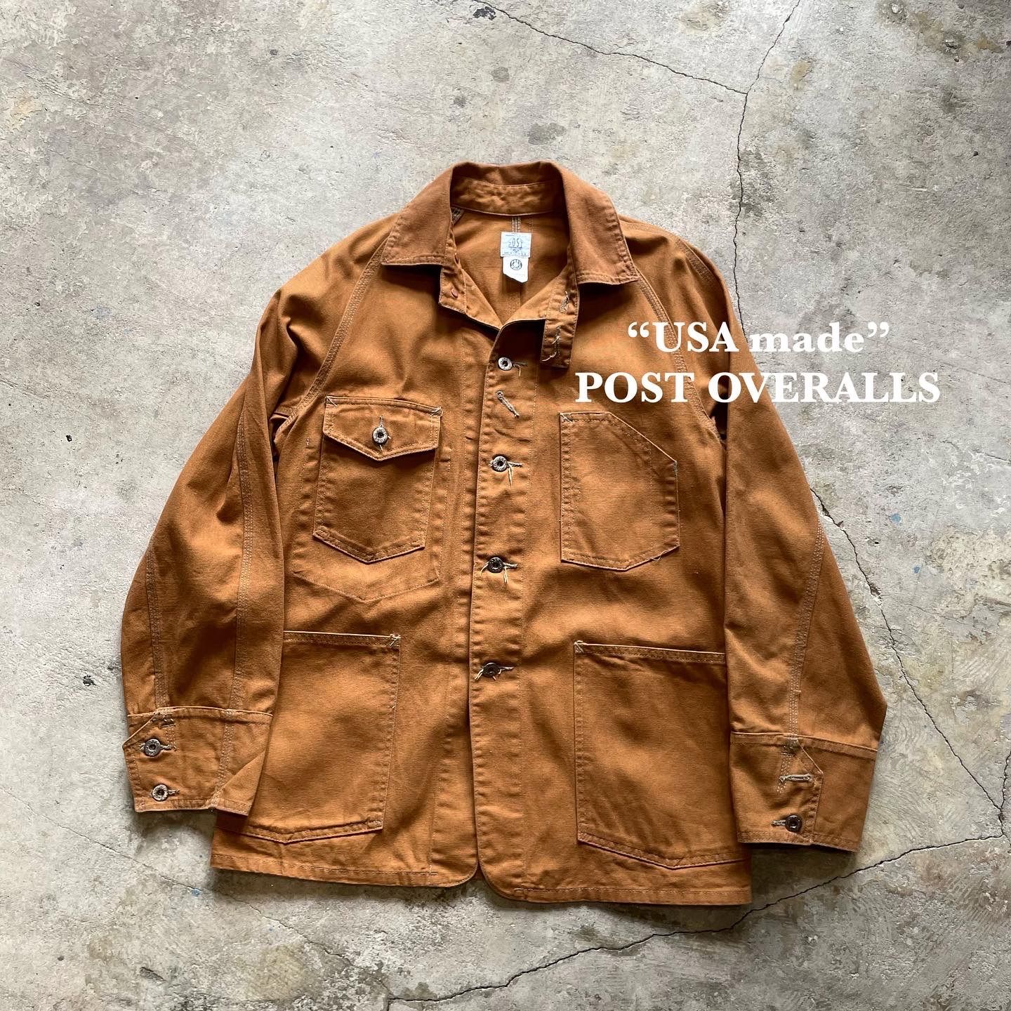 90s POST OVERALLS USA製 カバーオール エンジニアジャケット
