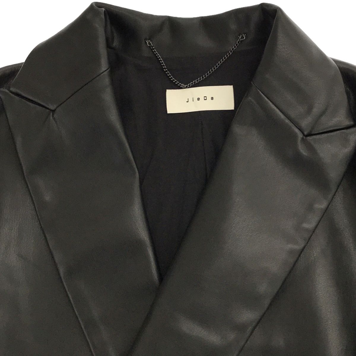 Jieda ジエダ 21AW FAKE LEATHER DOUBLE TAILORED JACKET フェイク 