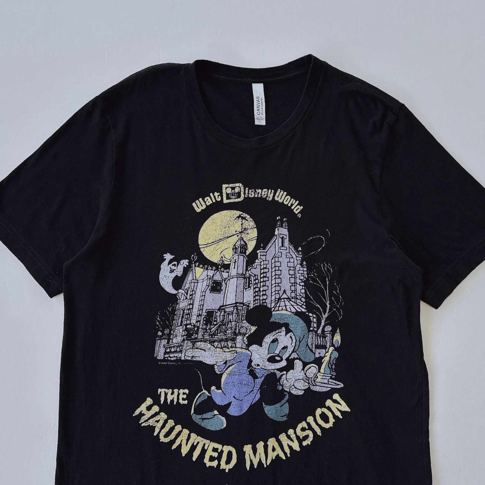ミッキー ディズニー ホーンテッドマンション プリント Tシャツ