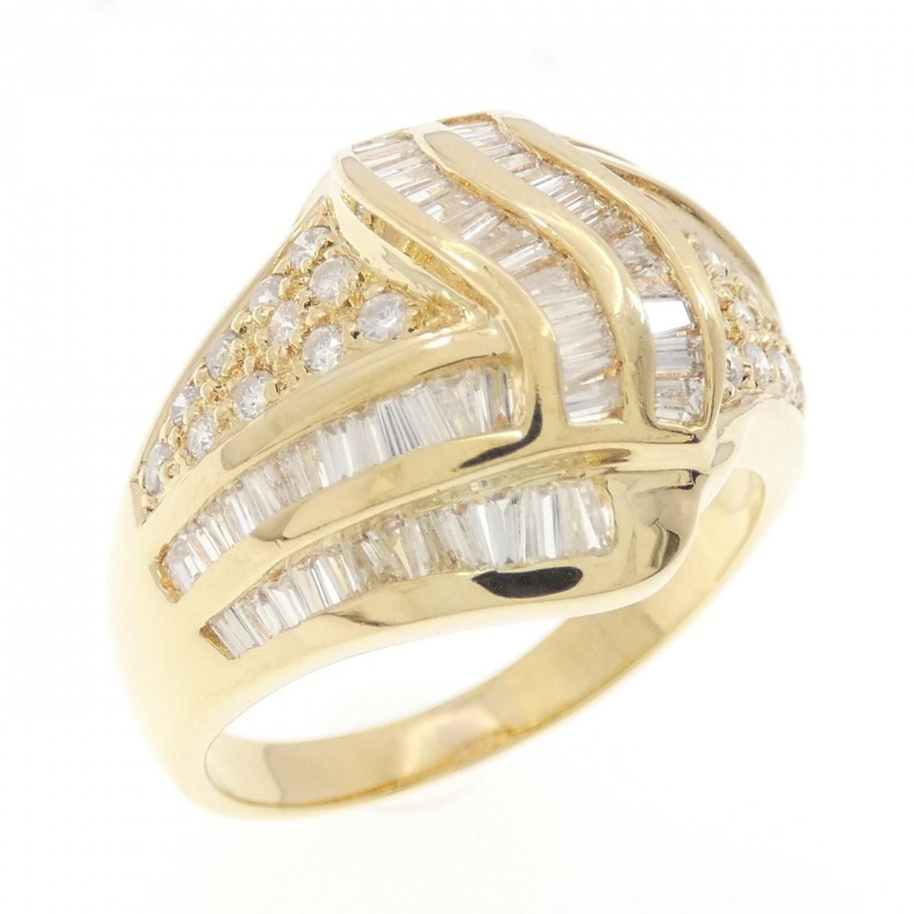 K18YG ダイヤモンド リング 1.14CT K18YG ダイヤモンド リング 0.14CT