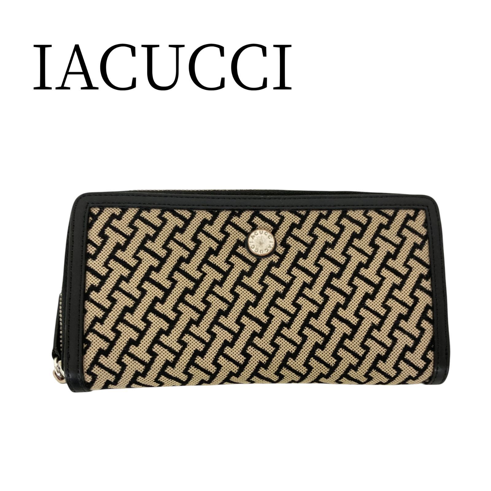 IACUCCI イアクッチ ブラック ベージュ 長財布