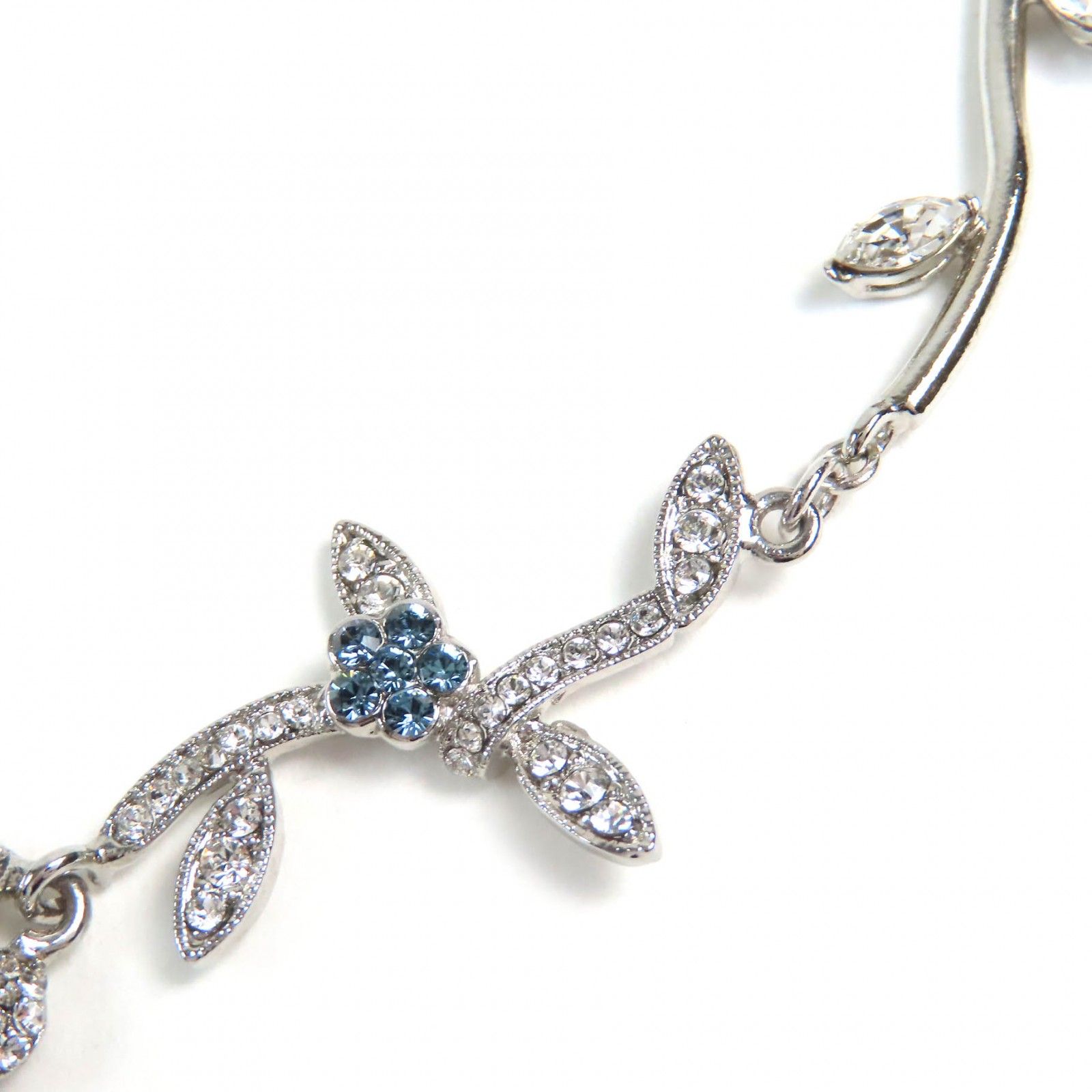 極美品△FOXEY フォクシー クリスタルビジュー フラワーモチーフ  