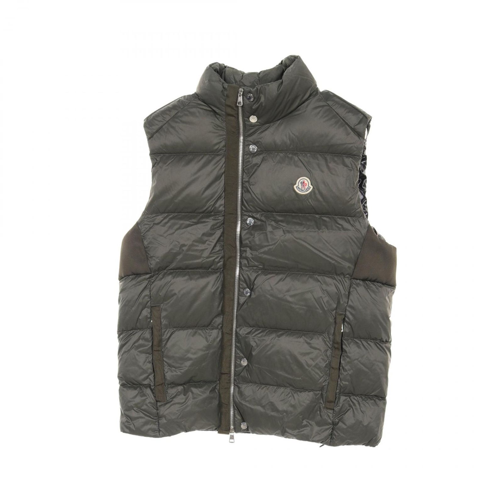 モンクレール MONCLER ダウンベスト ONTAKE 1A00245 カーキグリーン ナイロン ダウンベスト メンズ Used B
