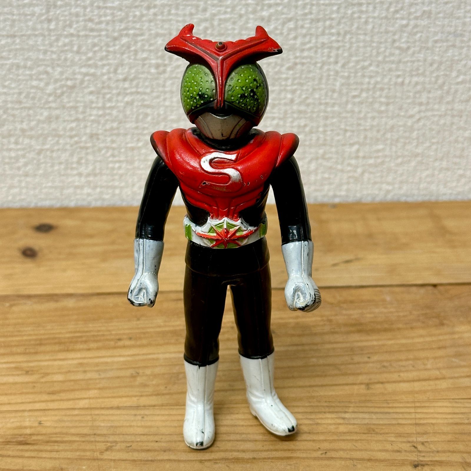 【希少品】ポピー 仮面ライダーストロンガー ソフビ 体長約13.5cm 当時物 昭和レトロ