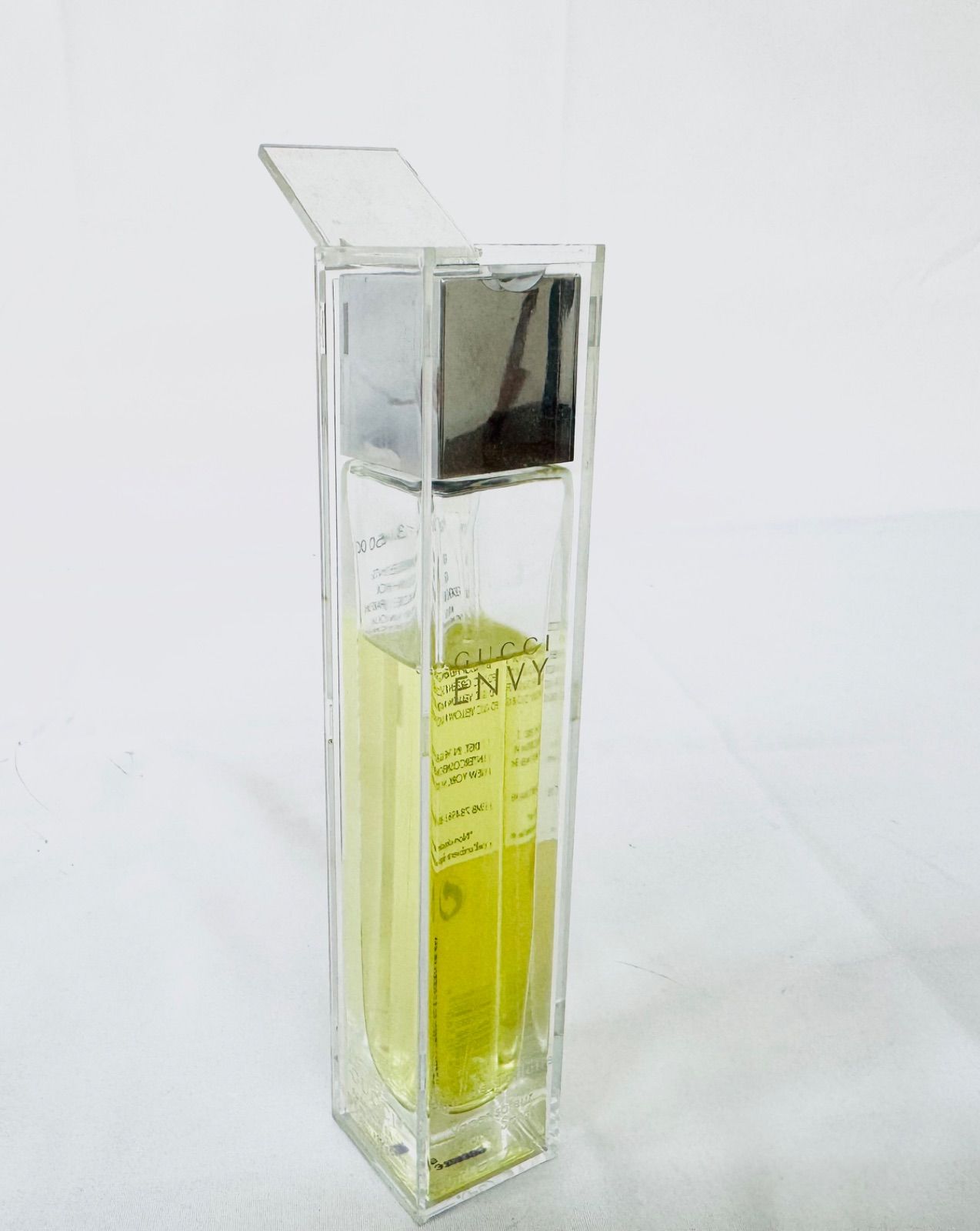 GUCCI ENVY 50ml ケース付き GUCCI グッチ ENVY オードトワレ 50ml 約7-8割程度 クリアケース