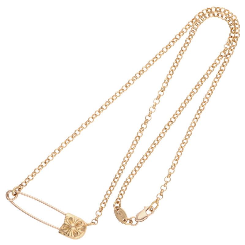 CHROME HEARTS クロムハーツ 22K SAFETY PIN S 1DIA スモール