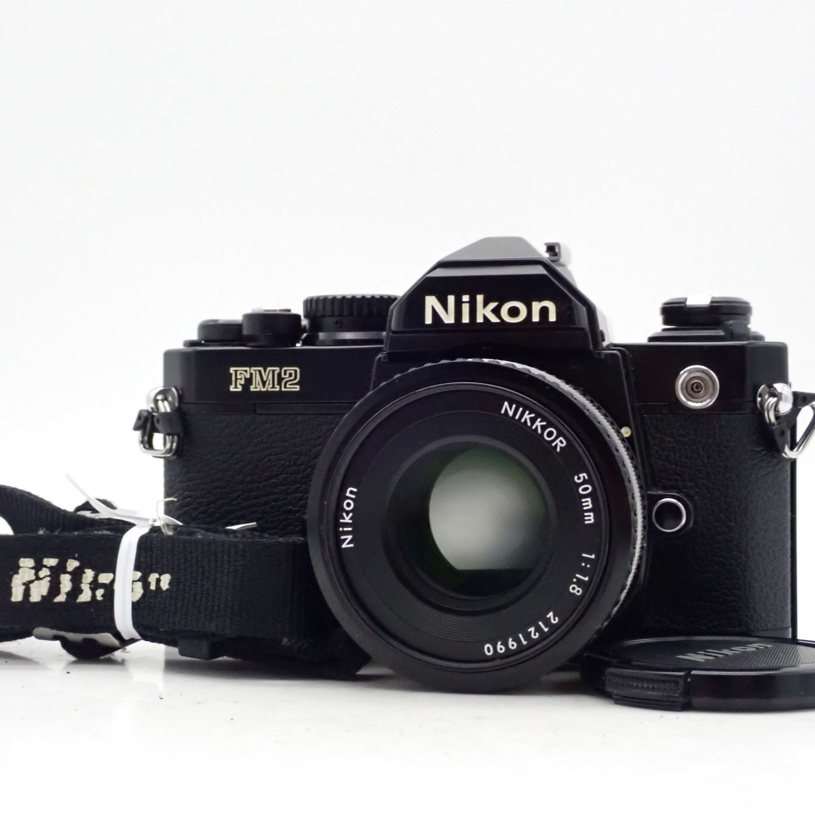Nikon New FM2 FM2n ブラックペイント 一眼レフフィルムカメラ Ais Ai-s Nikkor 50mm f1.8 標準 単焦点 パンケーキ マニュアル オールドレンズ 2121990