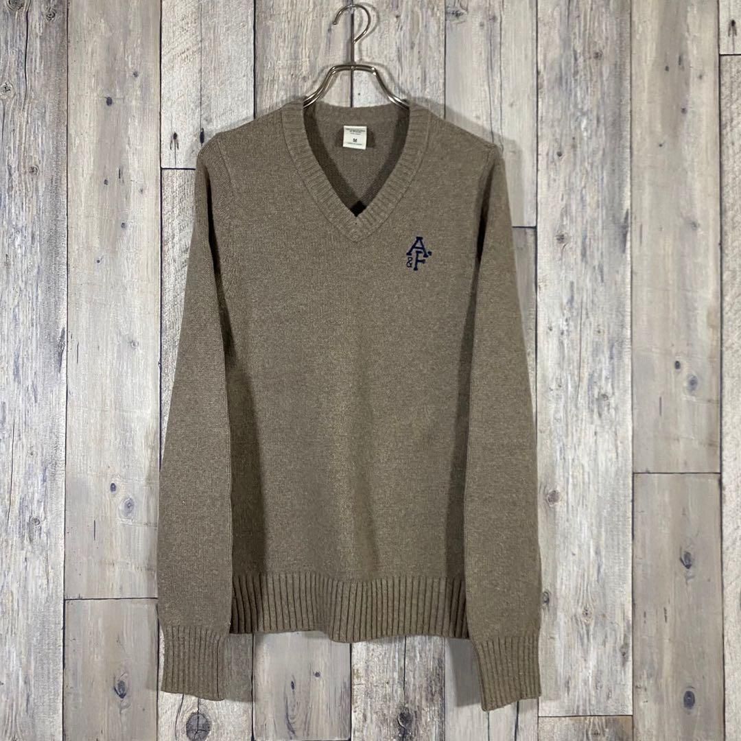 Abercrombie & Fitch アバクロ Vネック ニット セーター M - メルカリ
