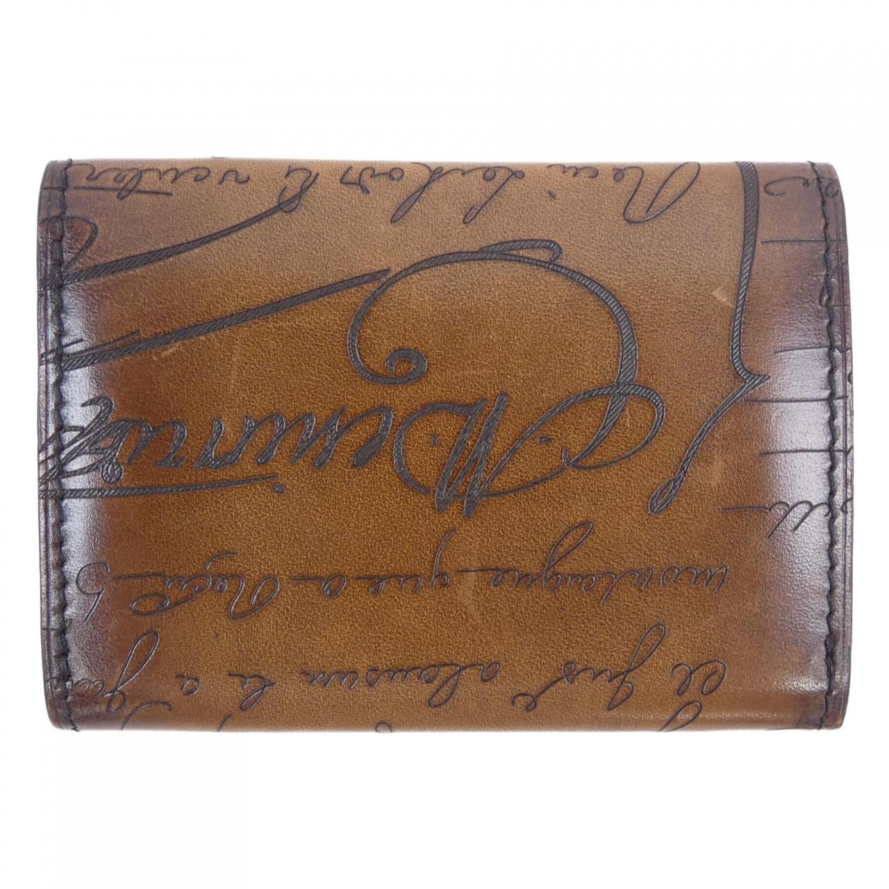 ベルルッティ Berluti インブイアスクリットレザーカードホルダー CARD CASE