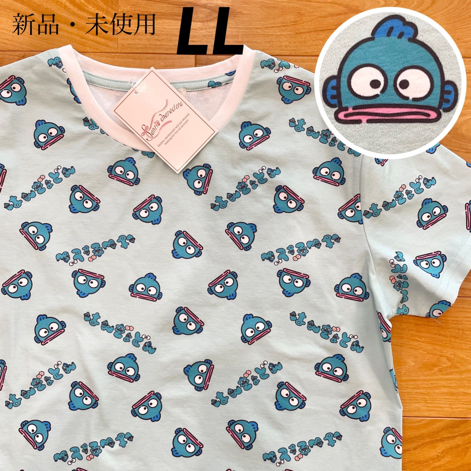 LL】サンリオ ハンギョドン 総柄 半袖Tシャツ レディース○Sanrio ルームウェア スポーツウェア サンリオピューロランド XL 3L  メルカリ