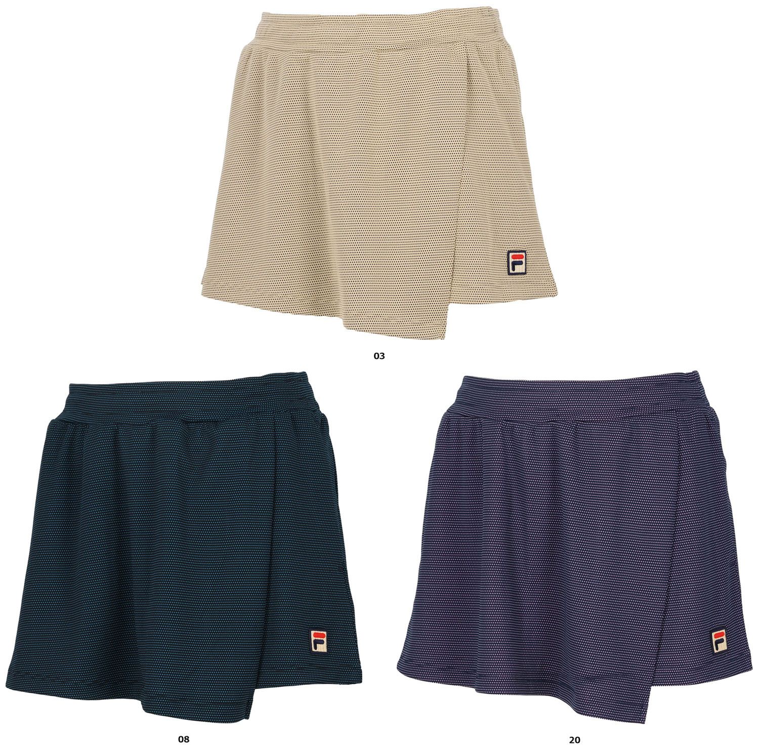 フィラ FILA テニス ショートパンツ レディース ウェア テニスウェア トゥダイドットニット 吸水 吸湿 速乾 UV 部活 練習 トレーニング 部活 練習 トレーニング VL2923 03 ベージュ