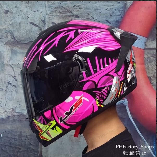 オートバイ用フルフェイスヘルメット DOT認証 バイクヘルメット 軽量 モトクロスヘルメット 男女兼用 ダブルシールド ジェットヘルメット ピンク B22
