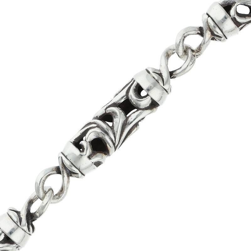 【美品】クロムハーツ 9LINKローラーウォレットチェーン　ロング クロムハーツ ROLLER LONG-T/2クリップ9LINKロングローラー