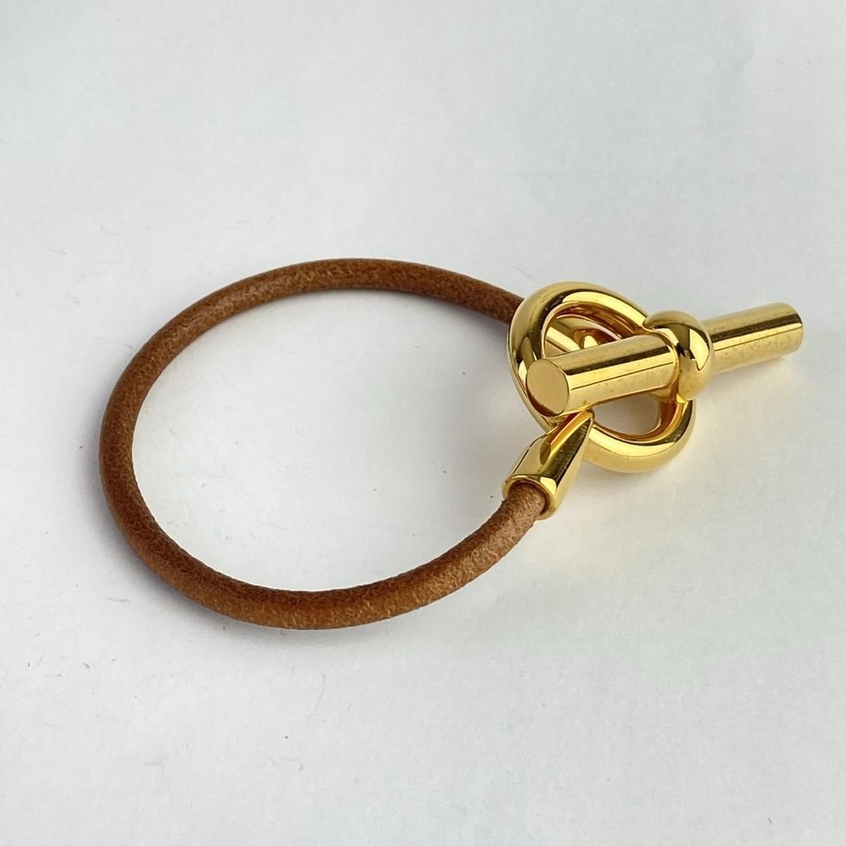 代引き人気 HERMES(エルメス) ブレスレット美品 グレナン レザー ブラウン アクセサリー