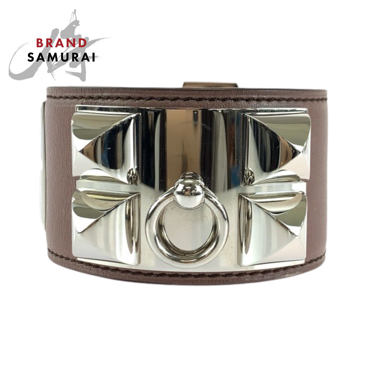 エルメス コリエドシアン T刻印 ブレスレット ヴォーエプソン ピンク　ゴールド エルメス コリエドシアン T刻印 ブレスレット ヴォーエプソン