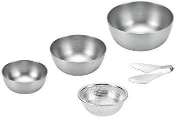 2営業日で発送 よこやま 燕人の匠 ボウル4点セット トング付 ボウル21cm＆18cm＆15cm＆パンチングボウル15cm ETF-1000