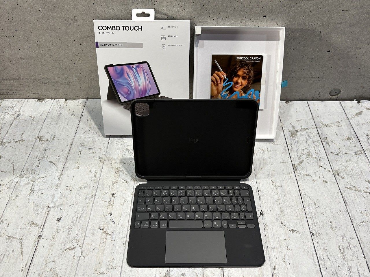 Logicool ロジクール Combo Touch iPad Pro 11インチ M4 iK1177GRA キーボード付きケース グラファイト