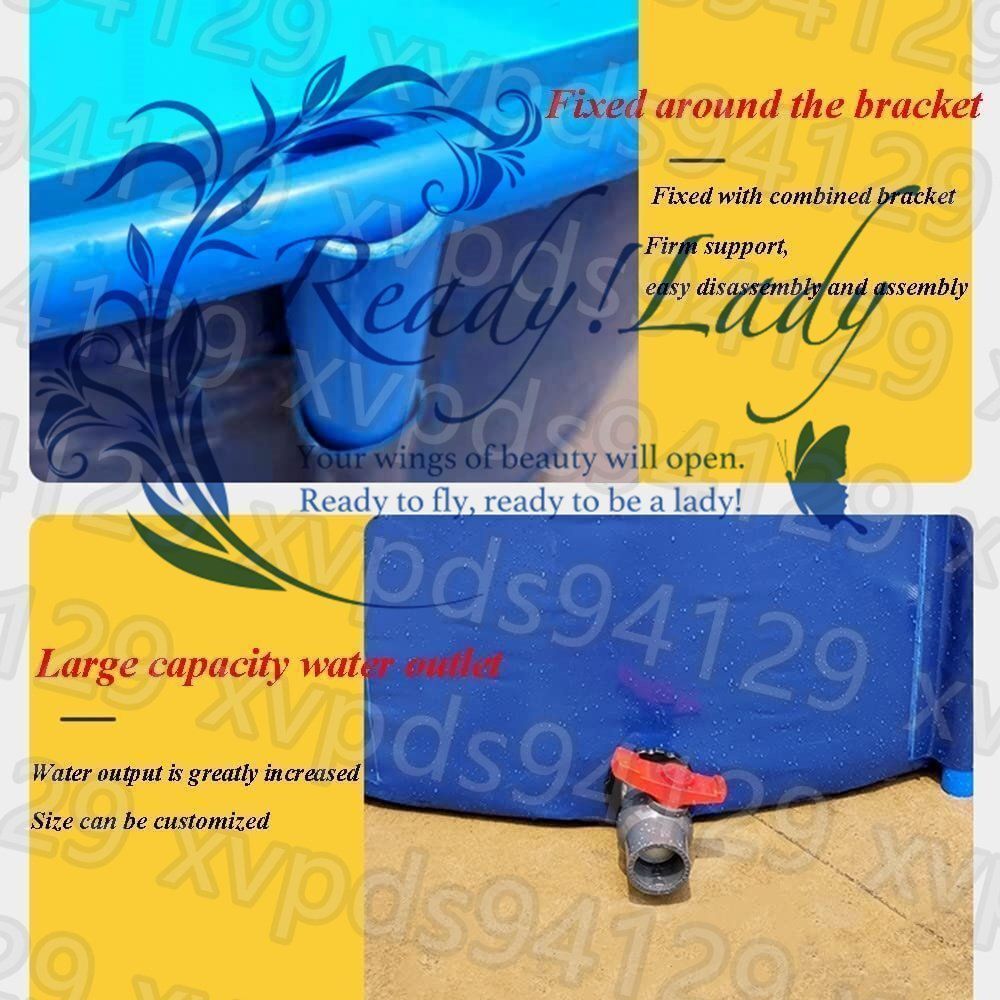 厚みのあるキャンバスの魚のいる池 ポータブル水貯蔵タンク PVC