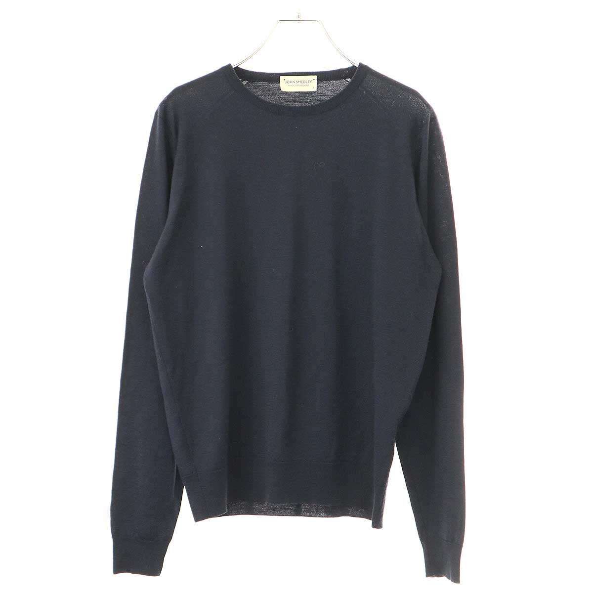JOHN SMEDLEY ジョンスメドレー クルーネックニットセーター ネイビー 