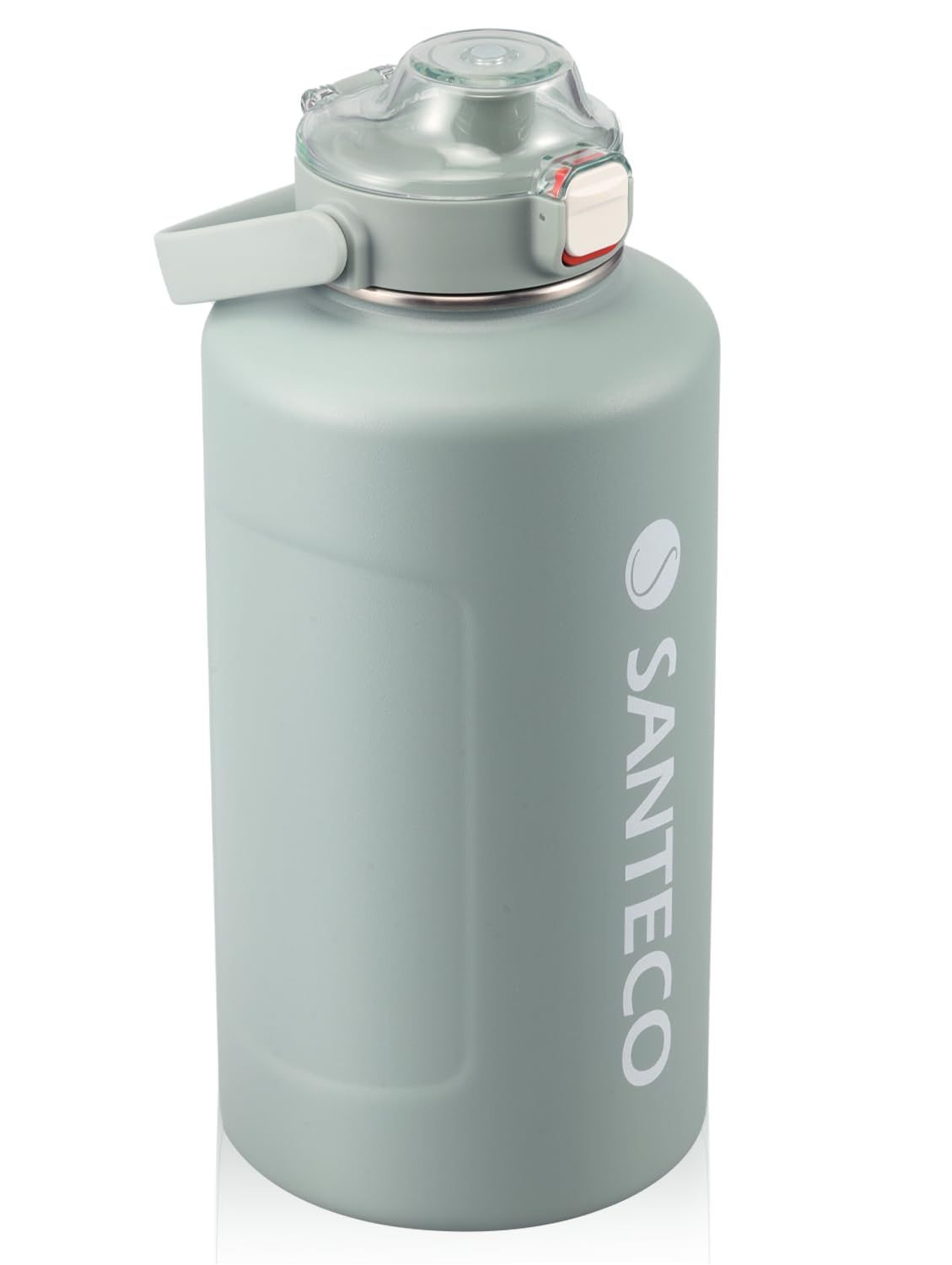 保温 1900ML 保冷 ストロー付き 魔法瓶 大容量 直飲み 真空断熱 ブルーグレー 水筒