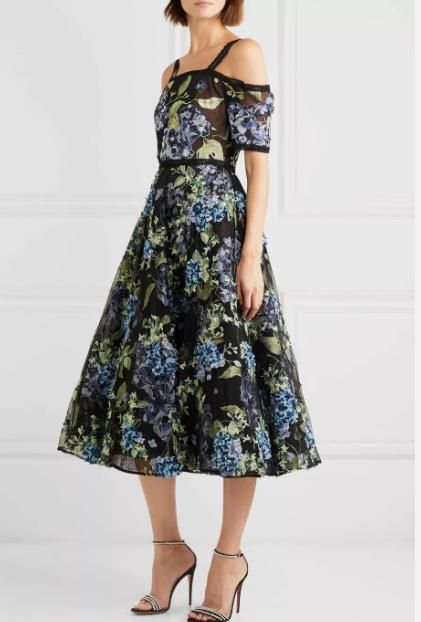 マルケッサノッテ ドレスワンピース キャミワンピ 6 花柄レース