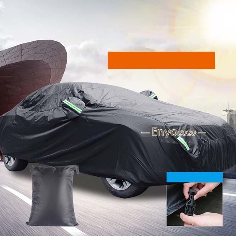 190T 耐風 雪 防水性アップ 車カバー 自動車カバー SUV 車体カバー 収納ポーチ付きサンシェード カーカバー 紫外線防止 車カバー ボディカバ
