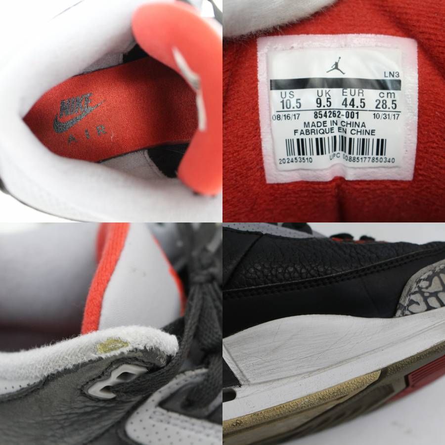 355)NIKE/ナイキ AIR JORDAN 3 BLACK CEMENT/エア ジョーダン 3 