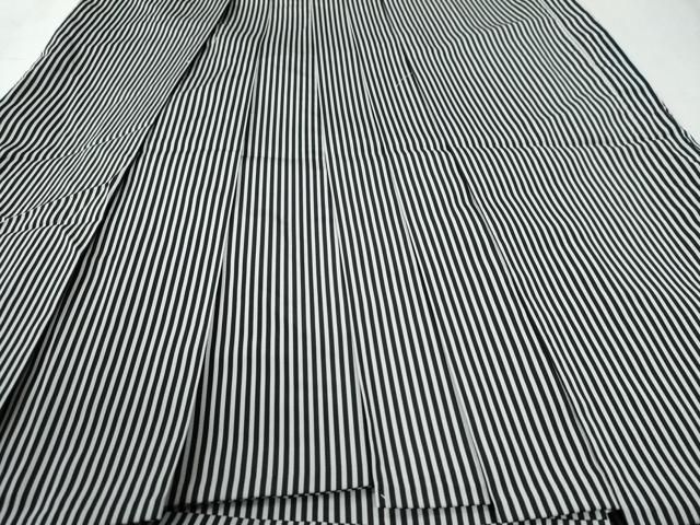 あっさりとした 平和屋着物●男性 馬乗り袴 縞 正絹 CAAW8128yc