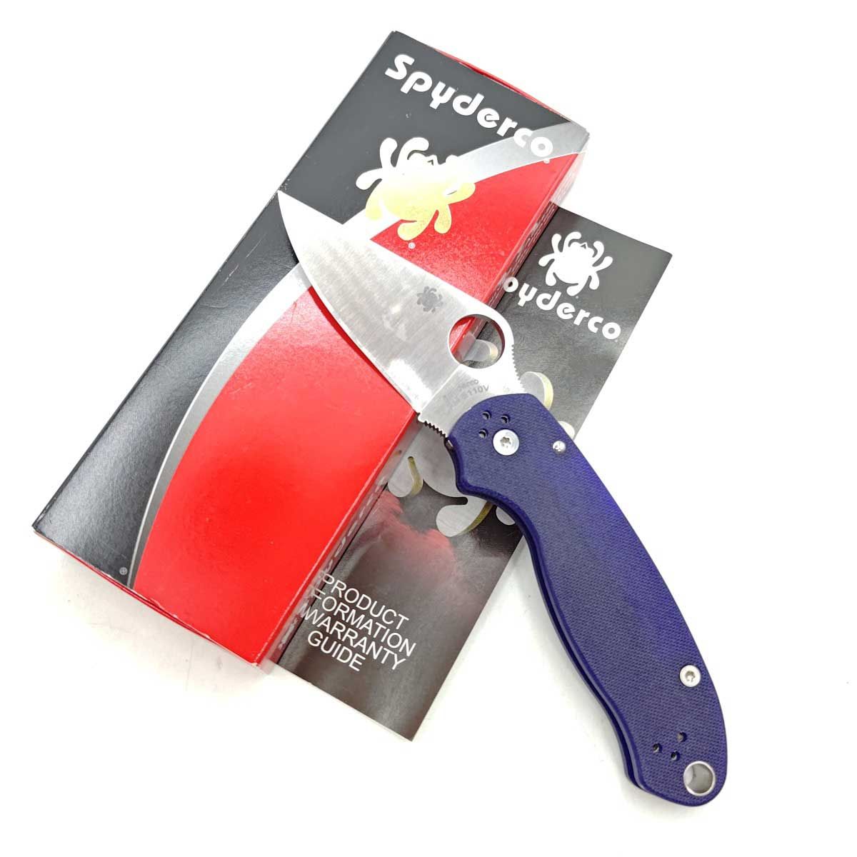 Spyderco スパイダルコ PARA パラ 3 折りたたみナイフ CPM-S110V ブルー C223GPDBL