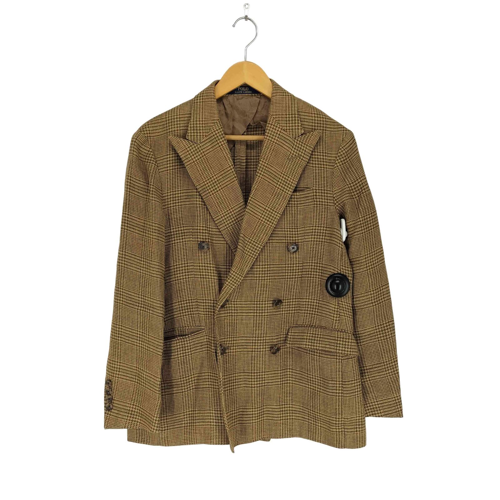 ポロラルフローレン POLO RALPH LAUREN ガンクラブチェック ダブルテーラードジャケット メンズ 38S